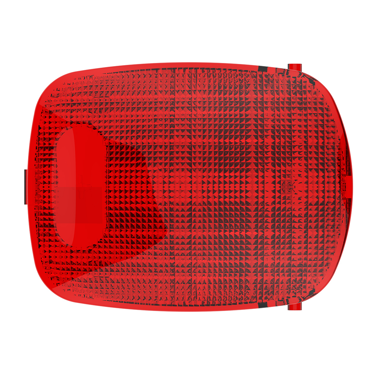 Rectangular Dome Light Lens For 2006+ Peterbilt - Red - Thumbnail 6