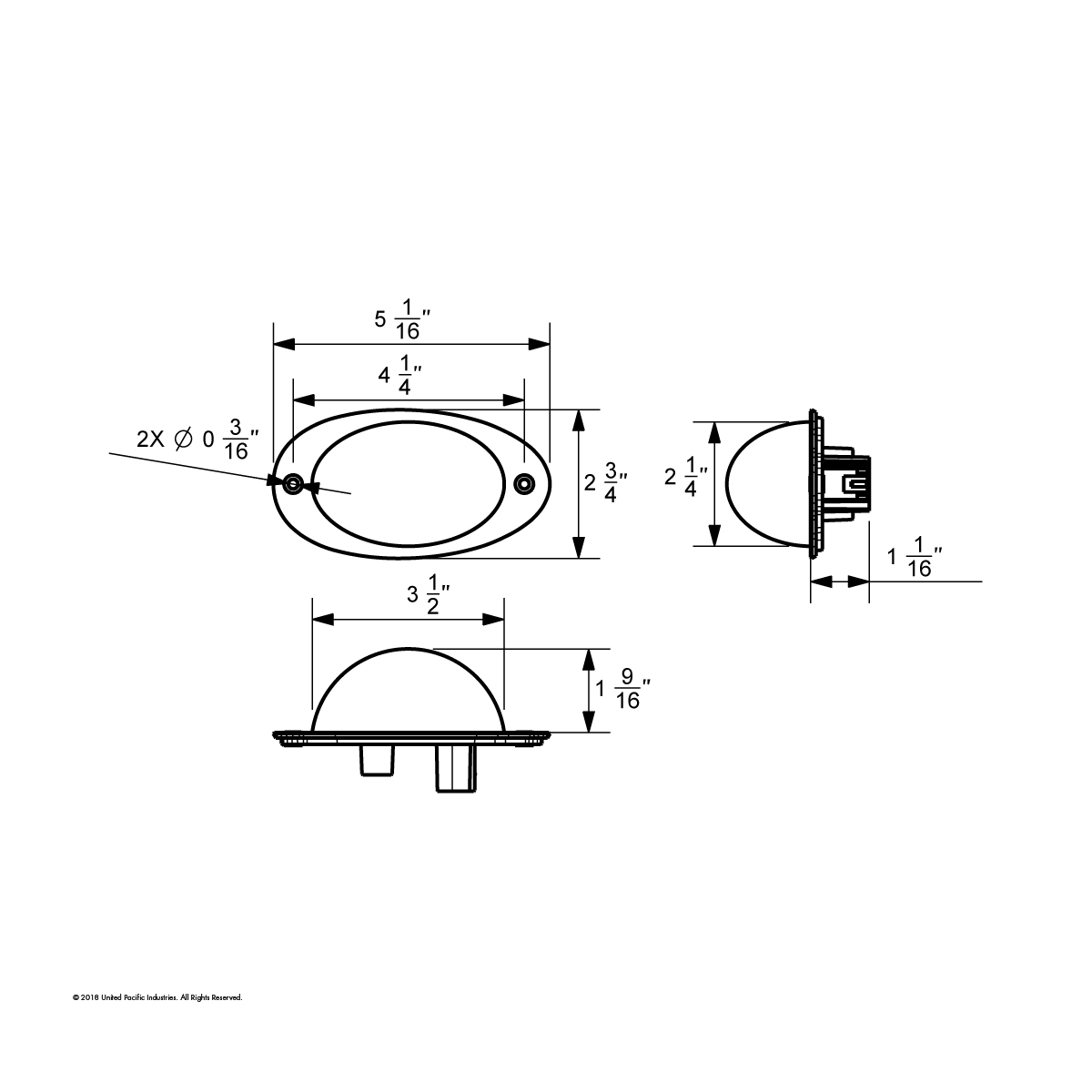 7 LED Turn Signal Light For 2008-2017 Freightliner Cascadia - Dome Lens, Amber LED/Amber Lens - Thumbnail 7