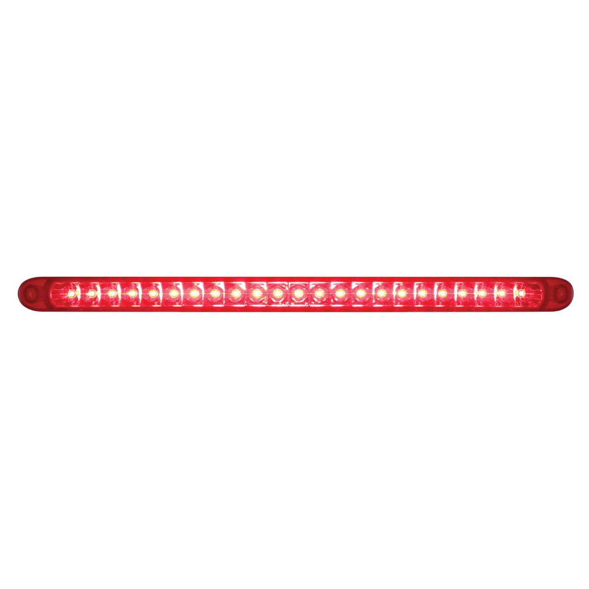 23 SMD LED 17-1/4" Reflector Light Bar Only (Stop, Turn & Tail) - Red LED/Red Lens