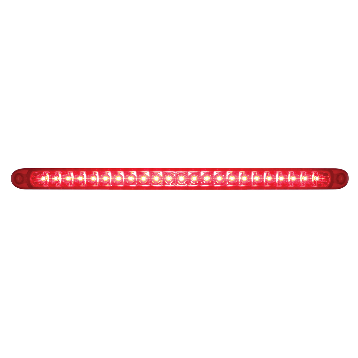 23 SMD LED 17-1/4" Reflector Light Bar Only (Stop, Turn & Tail) - Red LED/Red Lens (Bulk) - Thumbnail 5