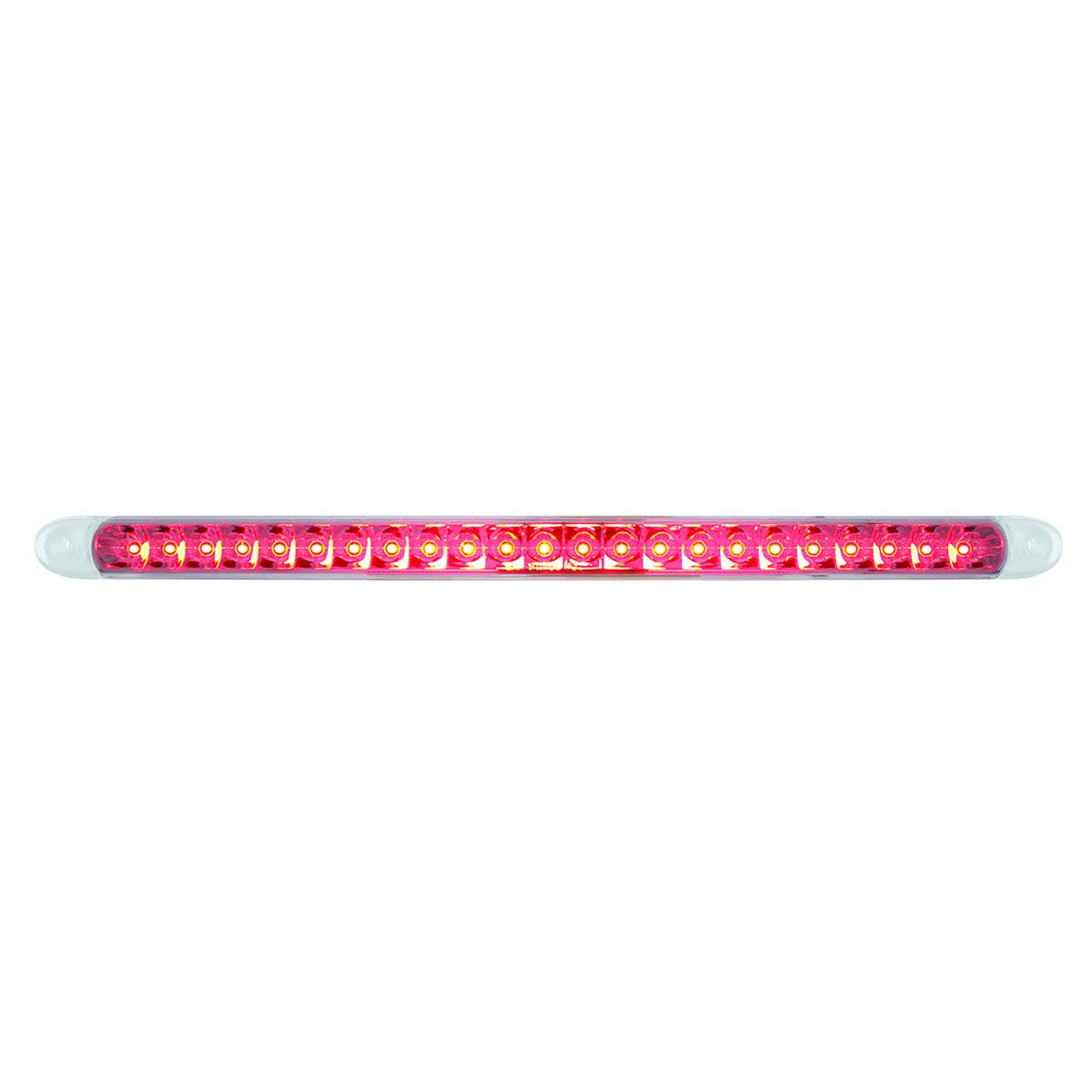 23 SMD LED 17-1/4" Reflector Light Bar Only (Stop, Turn & Tail) - Red LED/Clear Lens
