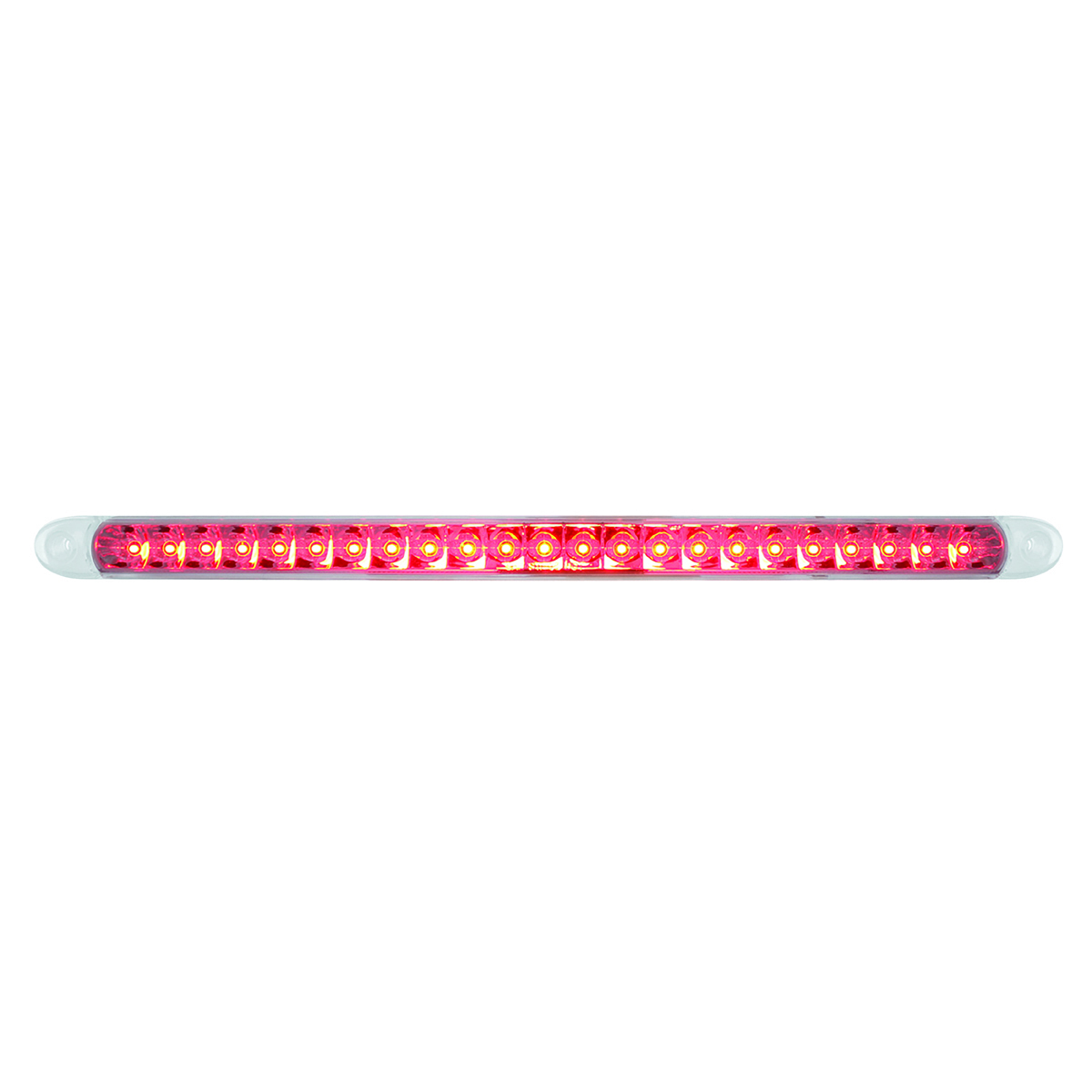 23 SMD LED 17-1/4" Reflector Light Bar Only (Stop, Turn & Tail) - Red LED/Clear Lens (Bulk) - Thumbnail 3