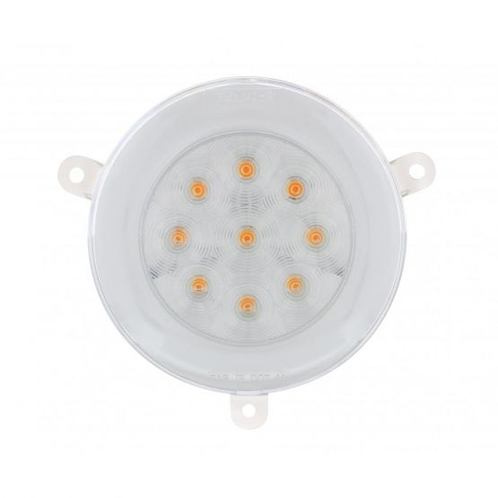 21 LED GloLight Daytime Running Light For 2005-2010 Freightliner Century -Amber LED/Clear Lens - Thumbnail 3