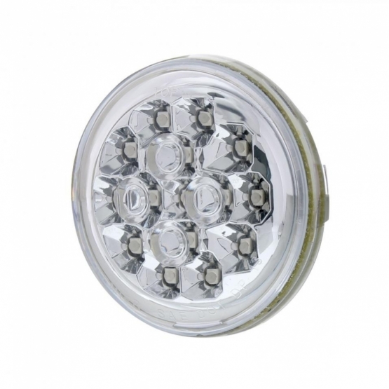 15 LED 2-3/8" Turn Signal Light For Motorcycle- Amber LED/Clear Lens - Thumbnail 3