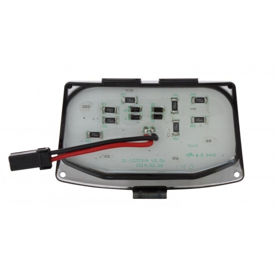 12 LED Front Fender Tip Light For Harley Motorcycle- Amber LED/Smoke Lens - Thumbnail 3