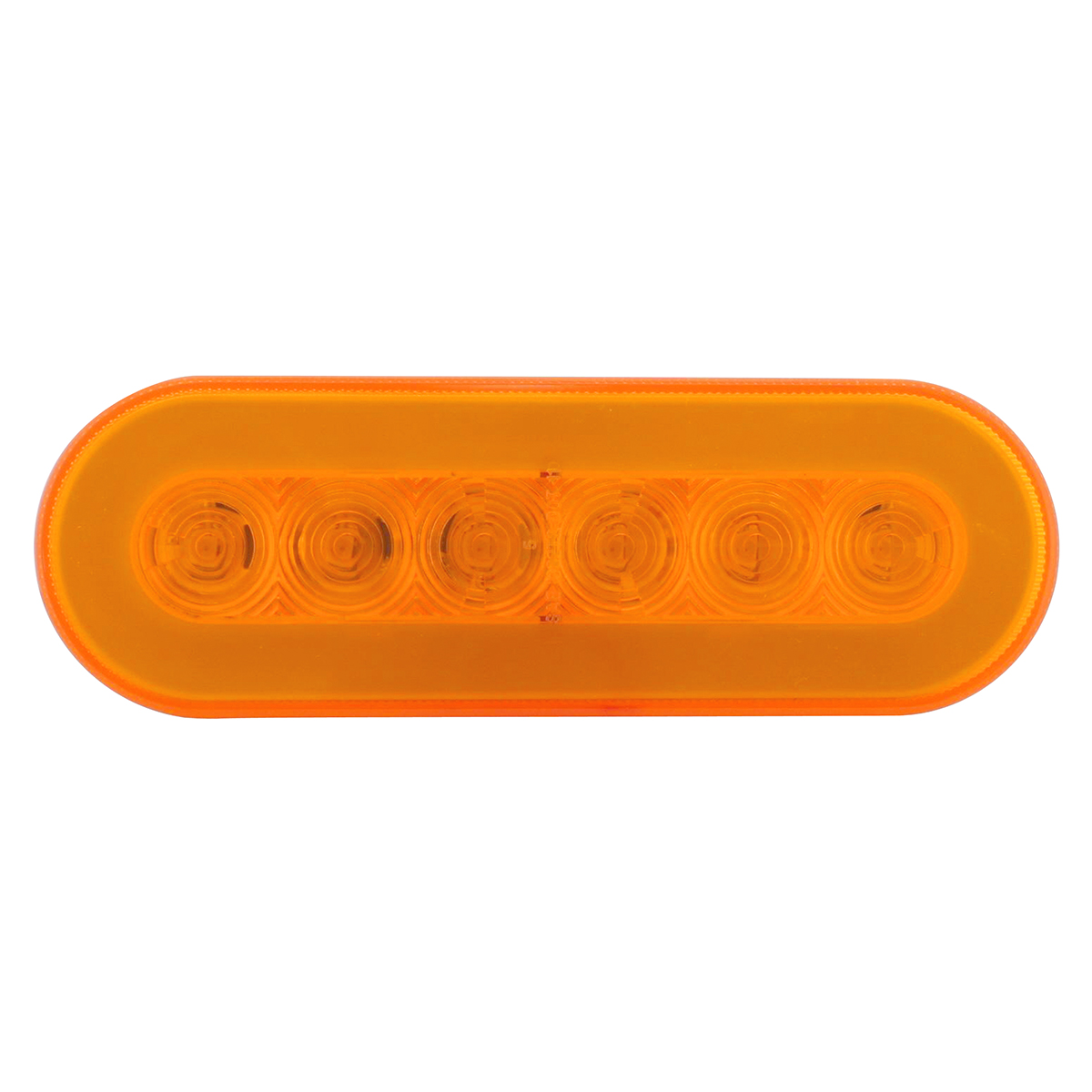22 LED 6" Oval GloLight (Turn Signal) - Amber LED/Amber Lens - Thumbnail 4