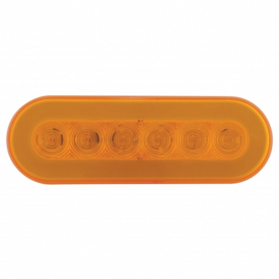 22 LED 6" Oval GloLight Bar Kit (Turn Signal) - Amber LED/Amber Lens (Each) - Thumbnail 4