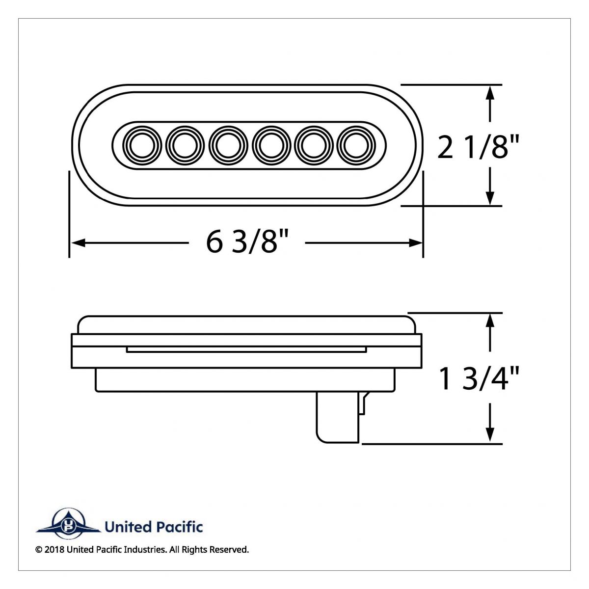 22 LED 6" Oval GloLight Bar Kit (Turn Signal) - Amber LED/Amber Lens (Each) - Thumbnail 6