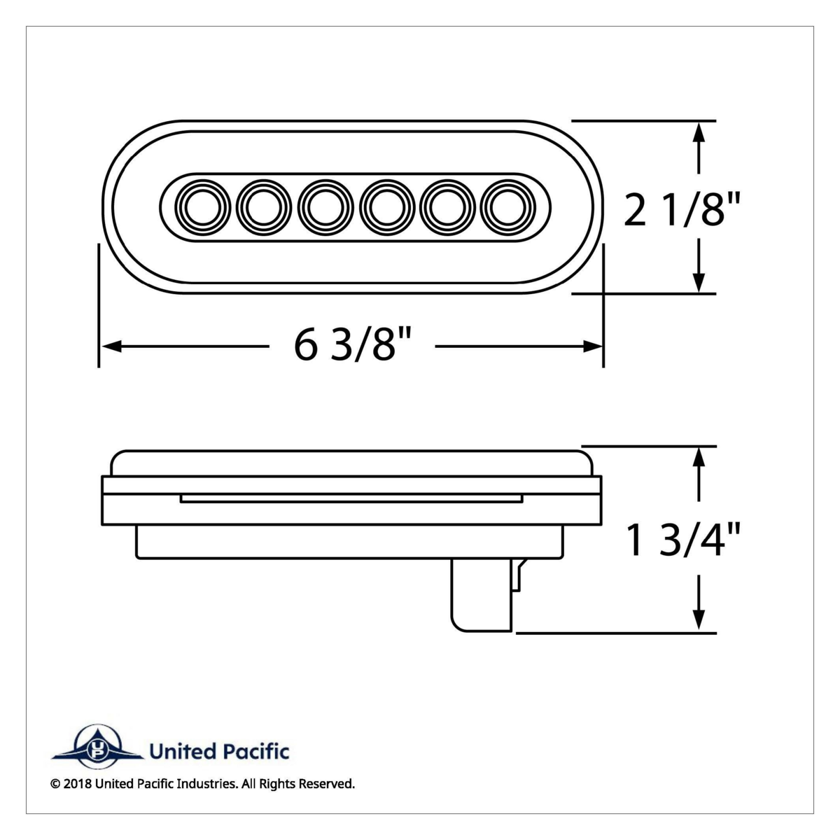 22 LED 6" Oval GloLight Bar Kit (Turn Signal) - Amber LED/Amber Lens (Each) - Thumbnail 7