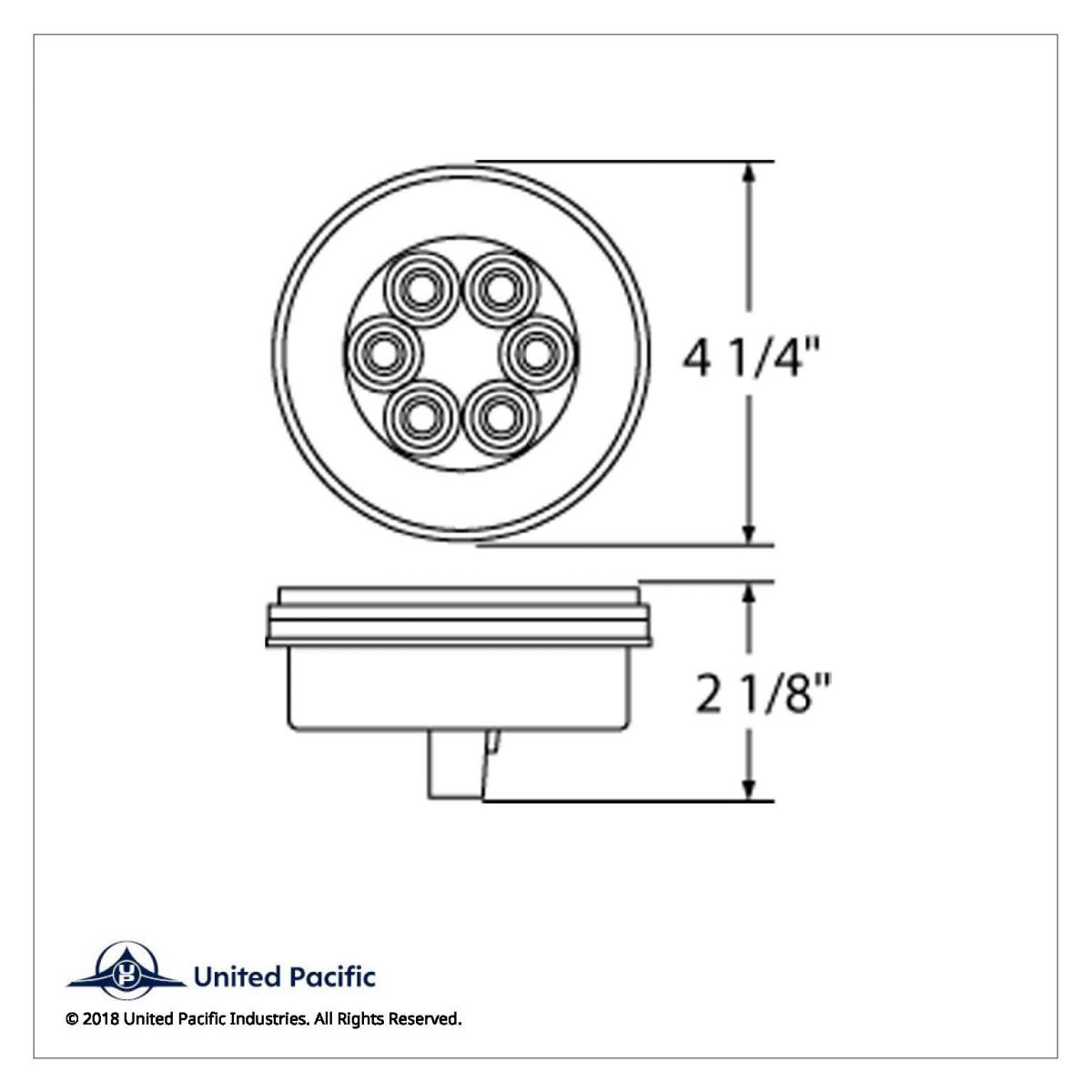 21 LED 4" Round GloLight (Stop, Turn & Tail) - Red LED/Red Lens - Thumbnail 6