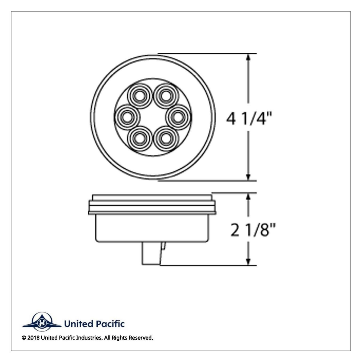 21 LED 4" Round GloLight (Stop, Turn & Tail) - Red LED/Red Lens - Thumbnail 7