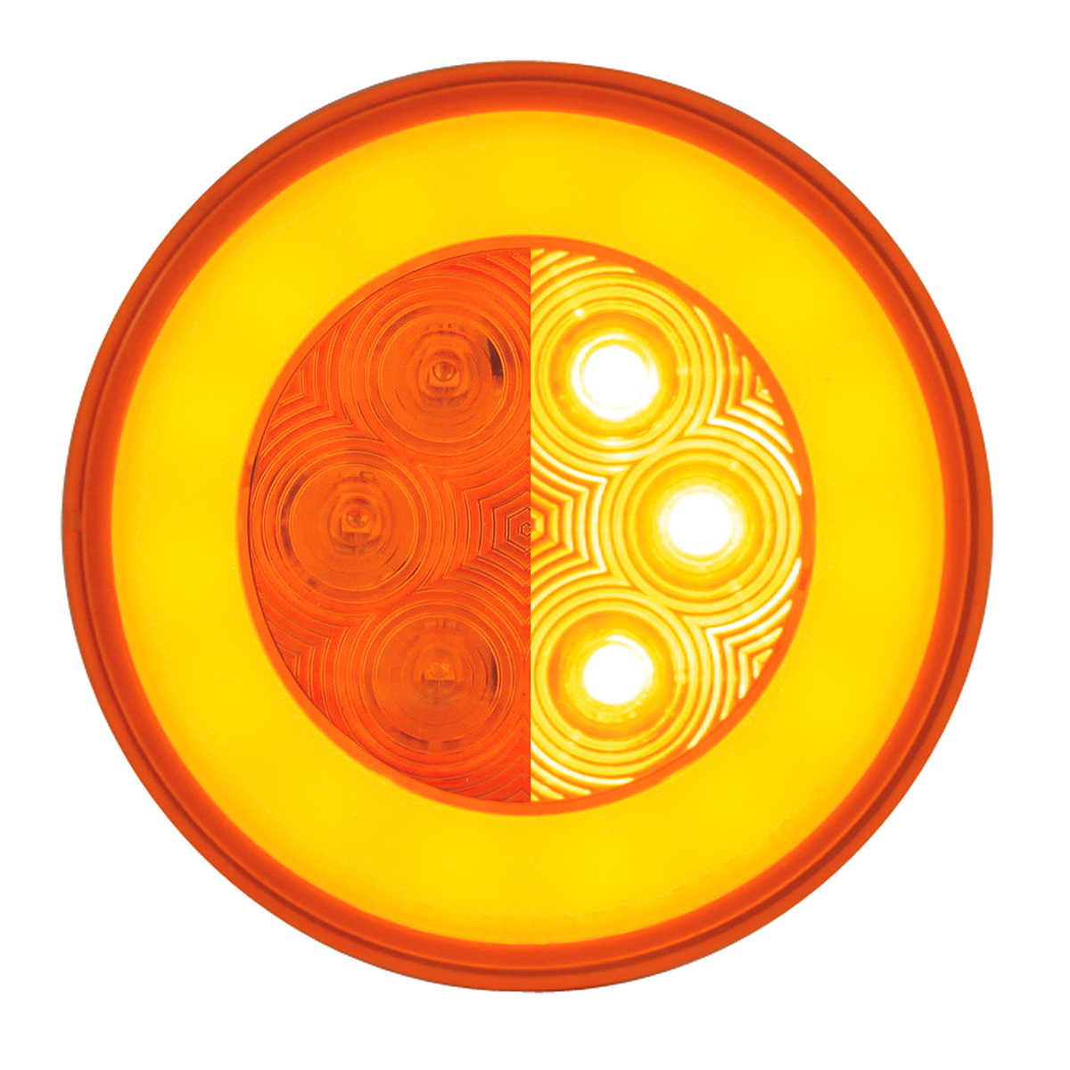 21 LED 4" GloLight (Turn Signal) - Amber LED/Amber Lens - Thumbnail 3