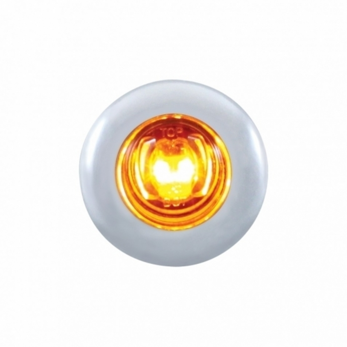 2 LED 3/4" Mini Light With Bezel (Clearance/Marker) - Amber LED/Amber Lens - Thumbnail 6