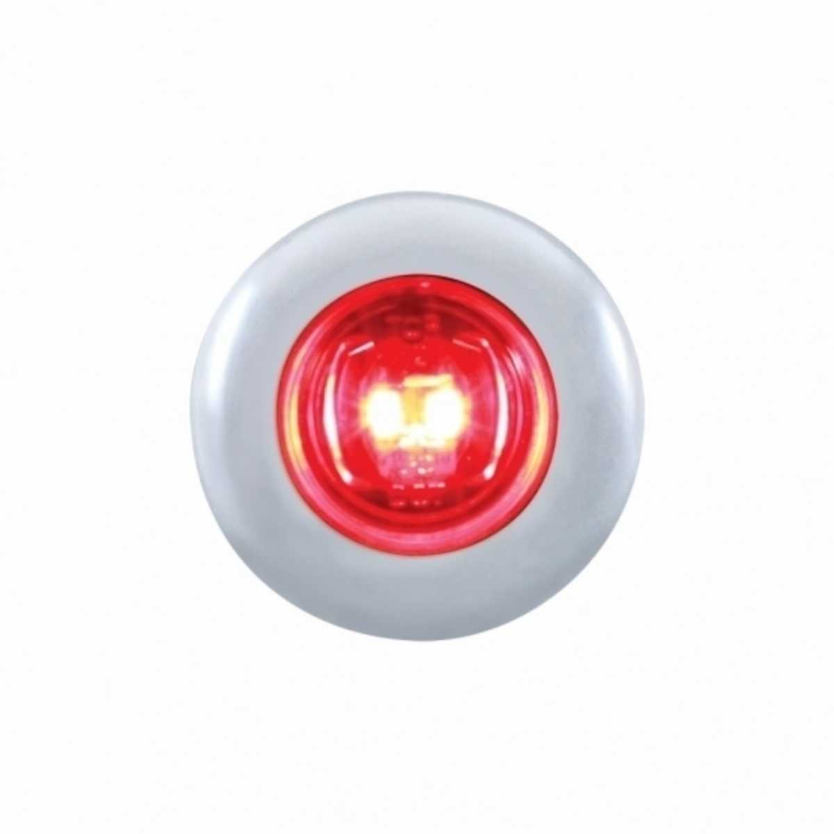 2 LED 3/4" Mini Light With Bezel (Clearance/Marker) - Red LED/Red Lens - Thumbnail 6