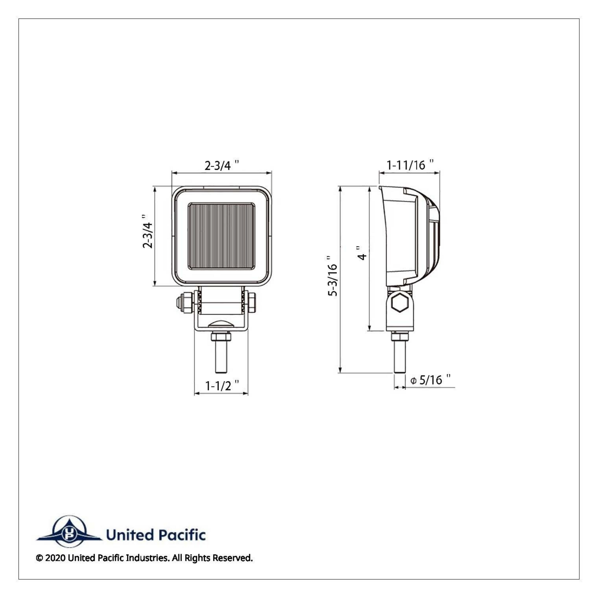 3 High Power 3 Watt LED Square Compact Work Light - Flood Light (Retail) - Thumbnail 7