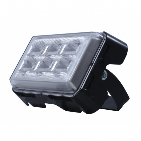 6 High Power LED Rectangular Warning Light With Bracket - Red LED (Bulk) - Thumbnail 3