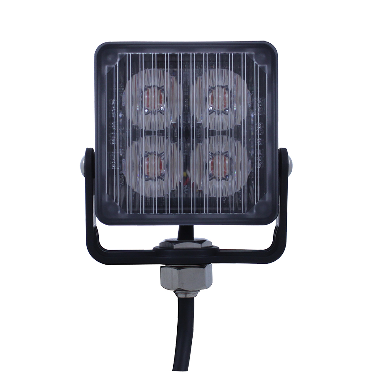 4 High Power LED Square Warning Lighthead - Amber LED (Bulk) - Thumbnail 4
