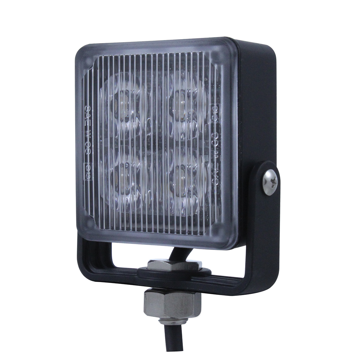 4 High Power LED Square Warning Lighthead - Amber LED (Bulk) - Thumbnail 5