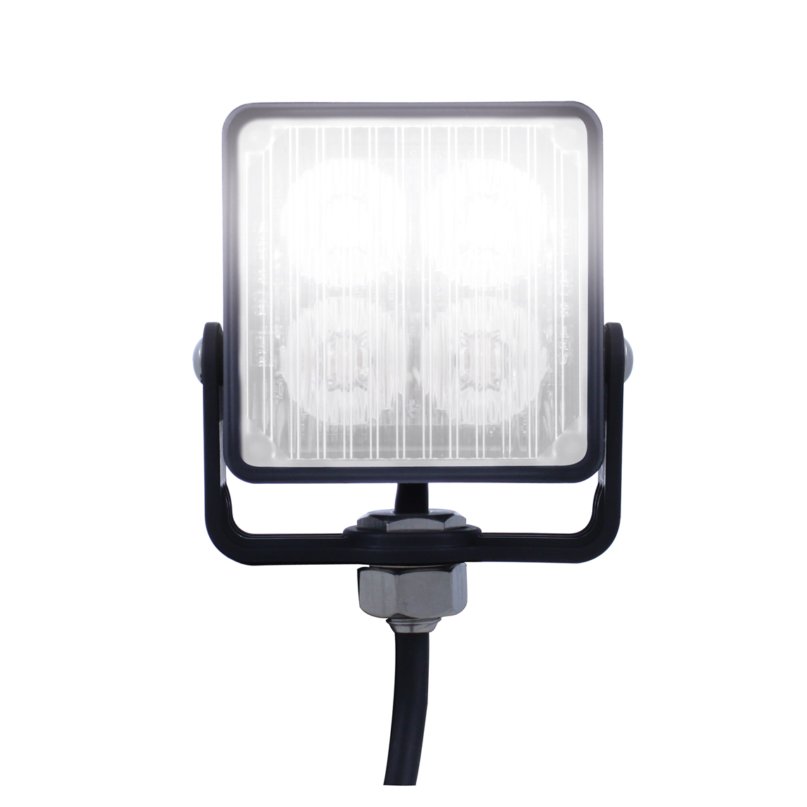 4 High Power LED Square Warning Lighthead - White LED (Bulk) - Thumbnail 2