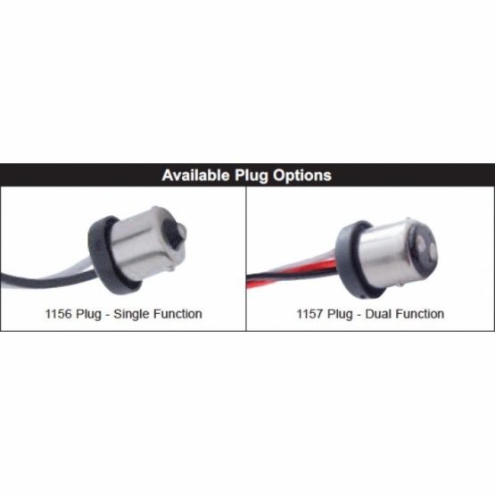 21 LED 3-1/4" Signal Light For Harley Motorcycle With 1156 Plug - Amber LED/Amber Lens - Thumbnail 3