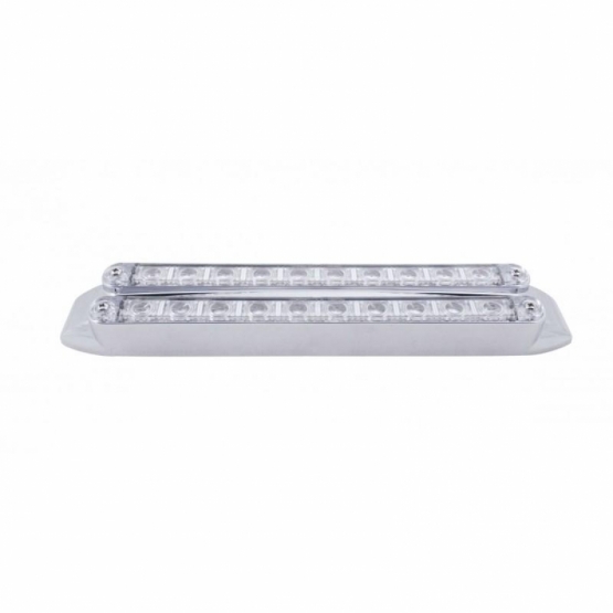 Dual 10 LED 9" Light Bars (Stop, Turn & Tail) - Red LED/Clear Lens - Thumbnail 2