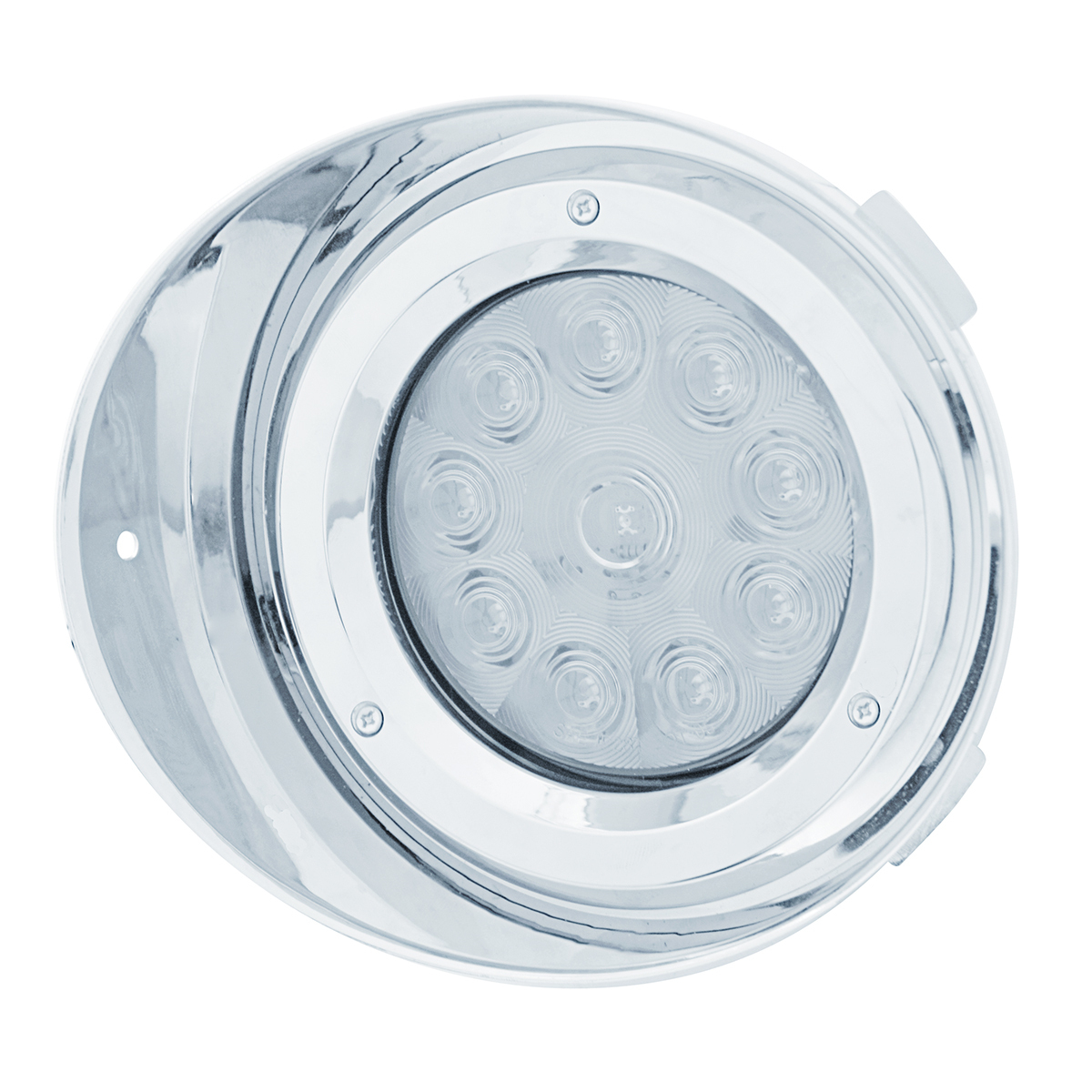 10 LED Freightliner Daytime Running Light Conversion Kit Without Visor (Driver) - Amber LED/Clear Lens - Thumbnail 2