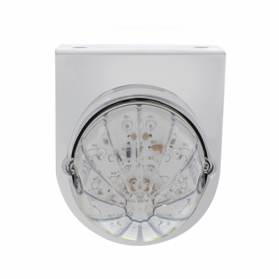 Stainless Light Bracket With 19 LED Bullet Style Grakon 1000 Light - Amber LED/Clear Lens - Thumbnail 2