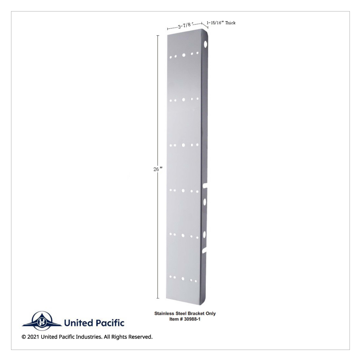 SS Front Air Cleaner Bracket With 12X 19 LED Bullet Style Lights & Visors For Peterbilt-Amber LED/Clear Lens - Thumbnail 2