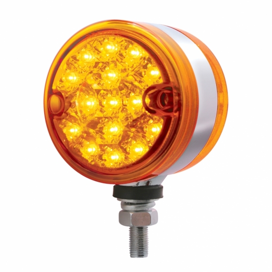 30 LED 3" Dual Function Reflector Double Face Light - Amber LED/Amber Lens