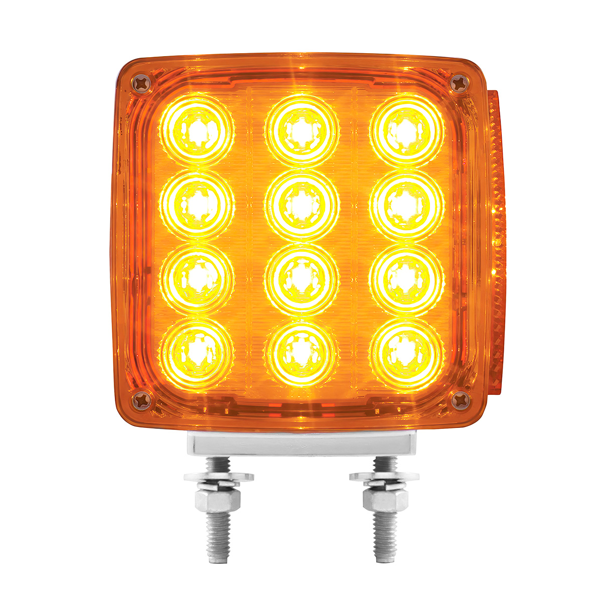 27 LED Double Face Turn Signal Light (Driver) - Amber & Red LED/Amber & Red Lens - Thumbnail 2