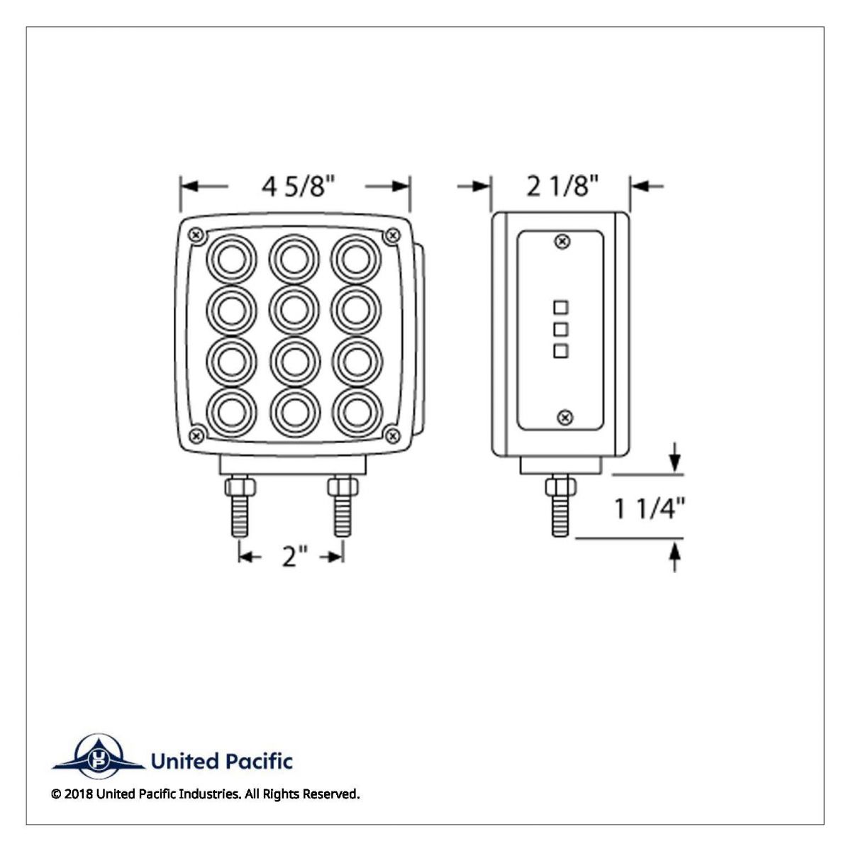 27 LED Double Face Turn Signal Light (Driver) - Amber & Red LED/Amber & Red Lens - Thumbnail 4