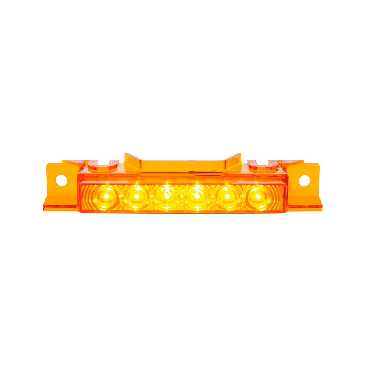 6 LED Competition Series Exterior Visor Light For 1996-2024 Volvo VNL-Amber LED/Amber Lens - Thumbnail 3