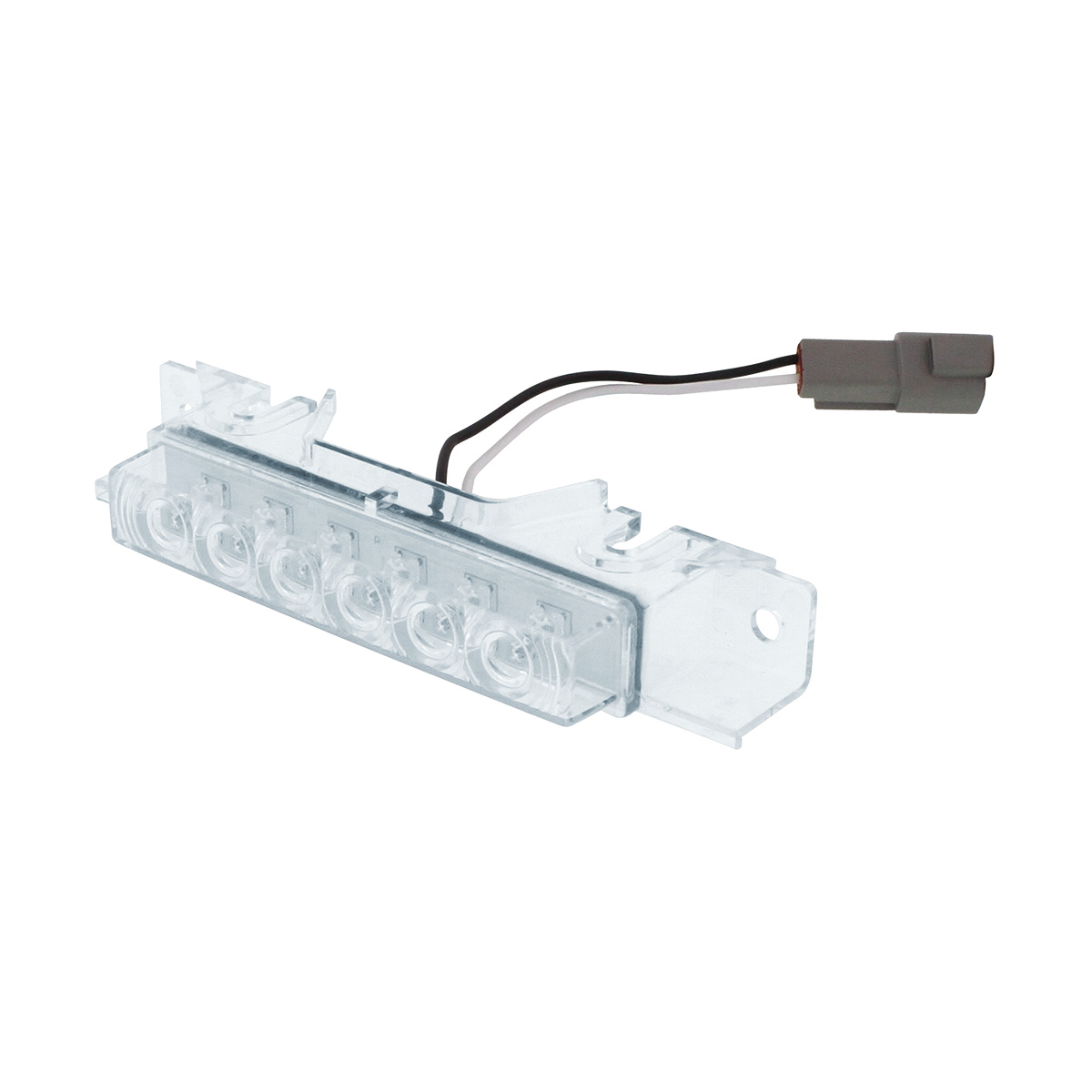 6 Amber LED Exterior Visor Light For 1996-2024 Volvo VNL - Clear Lens - Thumbnail 2