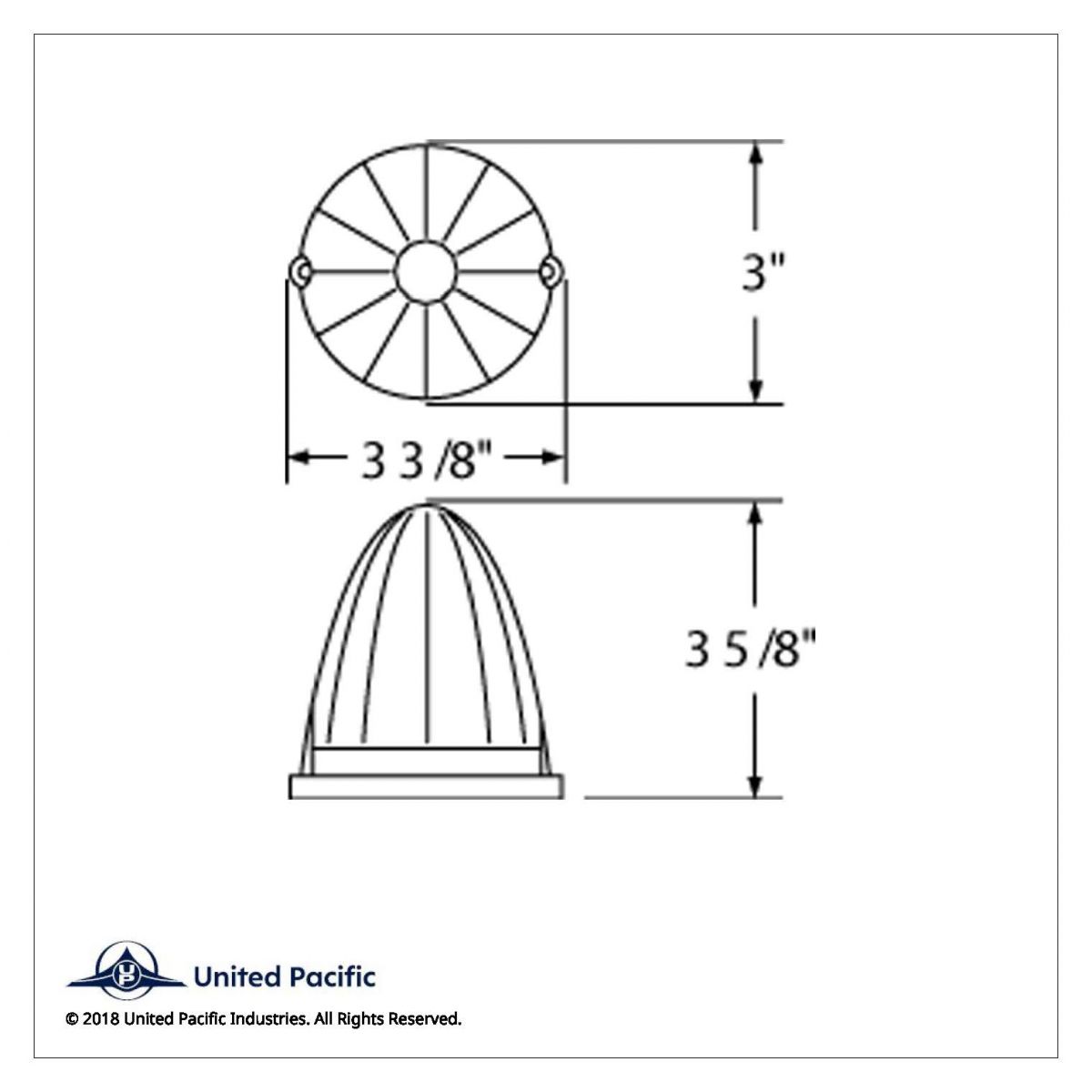 19 LED Watermelon Grakon 1000 Cab Light - Amber LED/Dark Amber Lens (Bulk) - Thumbnail 3