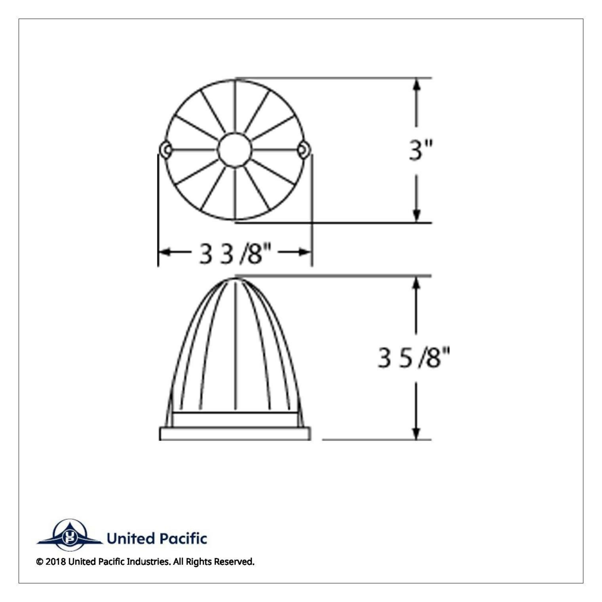 19 LED Watermelon Grakon 1000 Cab Light - Amber LED/Dark Amber Lens (Bulk) - Thumbnail 4
