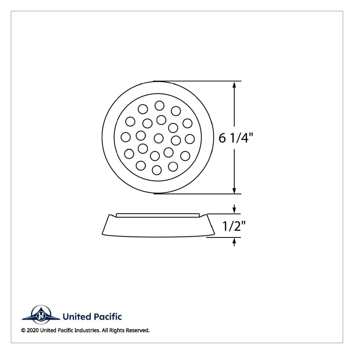 21 High Power LED 6-1/4" Dome Light With Bezel (Bulk) - Thumbnail 4