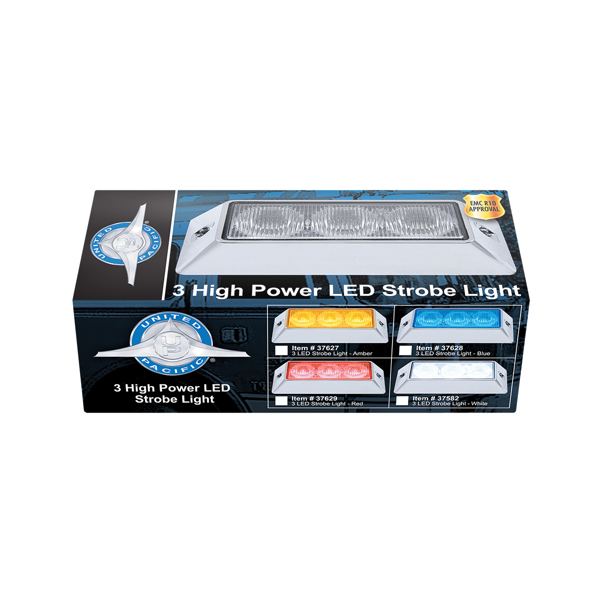 3 High Power LED Warning Light - Amber LED - Thumbnail 7