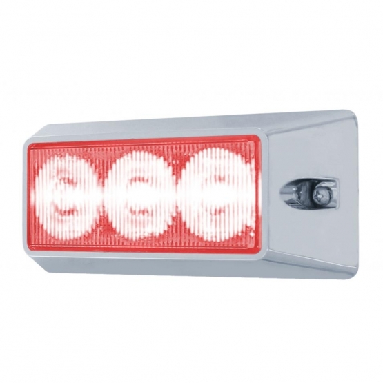 3 High Power LED Warning Light - Red LED - Thumbnail 2