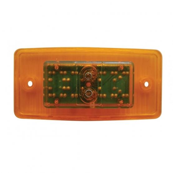 12 LED Cab Light For Freightliner Century (1996-2011) And Columbia (2001-2017) - Amber LED/Amber Lens - Thumbnail 2