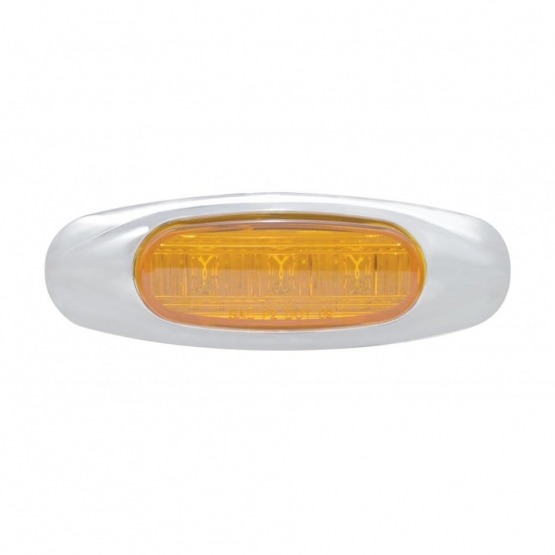 3 LED Light (Clearance/Marker) - Amber LED/Amber Lens - Thumbnail 2