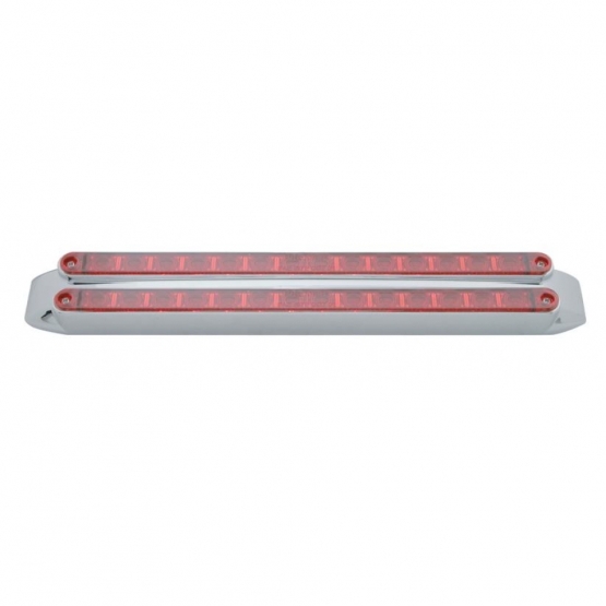 Dual 14 LED 12" Light Bars (Stop, Turn & Tail) - Red LED/Red Lens - Thumbnail 2