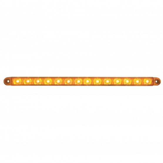 14 LED 12" Sequential Light Bar Only - Amber LED/Amber Lens (Bulk) - Thumbnail 2