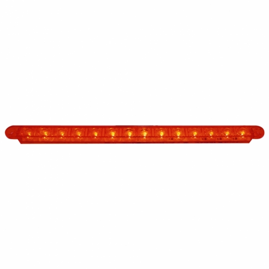 14 LED 12" Sequential Light Bar Only - Red LED/Red Lens (Bulk) - Thumbnail 2
