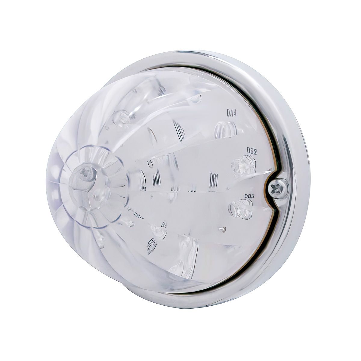 17 LED Dual Function Watermelon Flush Mount Kit - Amber LED/Clear Lens