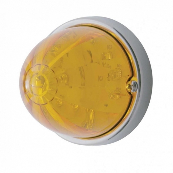 17 LED Watermelon Flush Mount Kit - Amber LED/Amber Lens