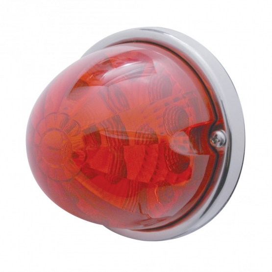 17 LED Reflector Watermelon Flush Mount Kit - Red LED/Red Lens