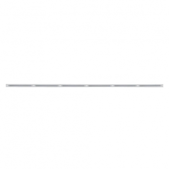 79-1/2" Stainless Bumper Light Bracket With 6X 19 LED 12" Light Bars - Amber LED/Clear Lens