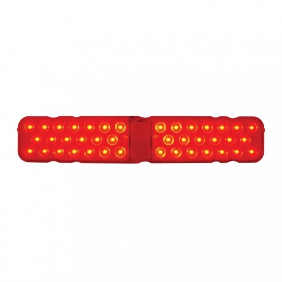 40 LED Rectangular Light (Stop, Turn & Tail) - Red LED/Red Lens