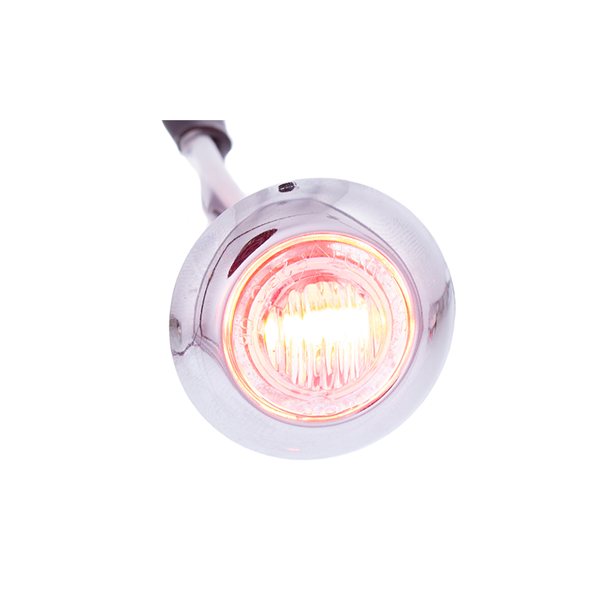 3 LED Dual Function 3/4" Mini Light With Bezel (Clearance/Marker) - Red LED/Clear Lens - Thumbnail 6