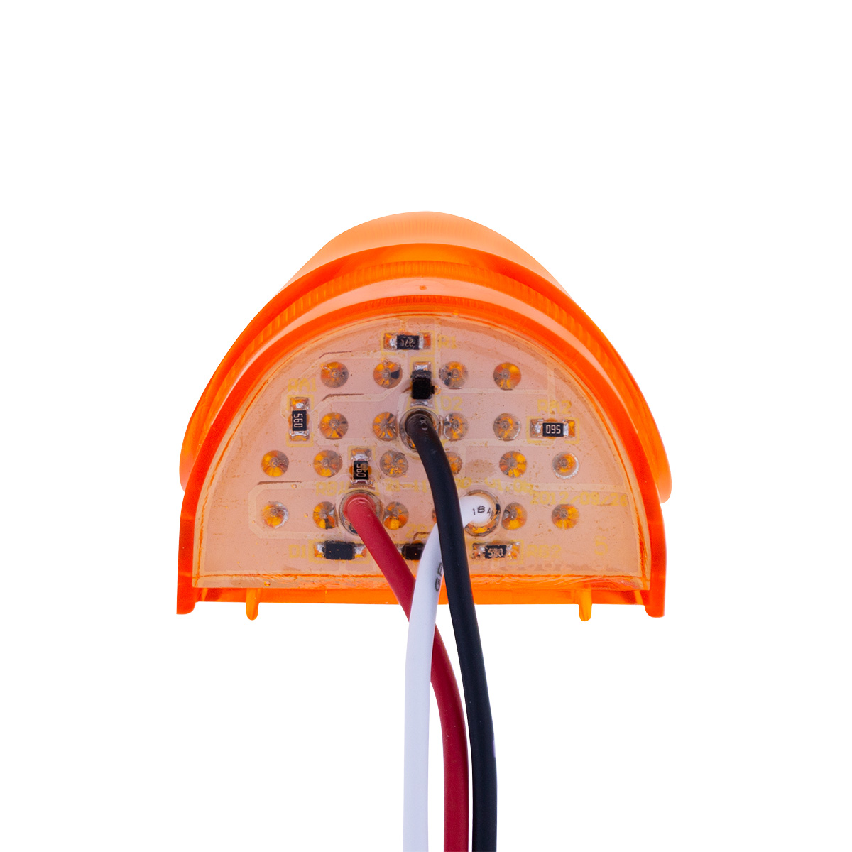 5 LED Dual Function Guide 682-C Headlight Turn Signal Light - Amber LED/Amber Lens - Thumbnail 9